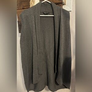 Hayden Grey Sleevless Cardigan Sweater
